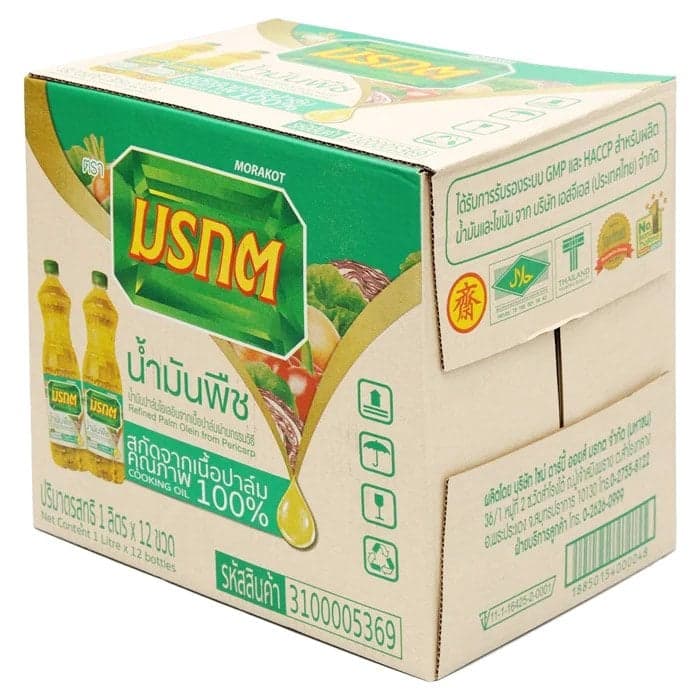 น้ำมันปาล์มมรกต ยกลัง บรรจุ12ขวด ขนาด1ลิตร